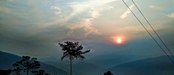 Beautiful View of Sunset from Kurseong Beautiful View of Sunset from Kurseong