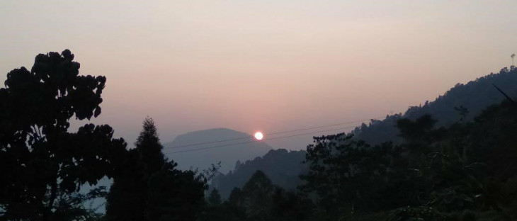 Picture of sun set taken in Kurseong Picture of sun set taken in Kurseong
